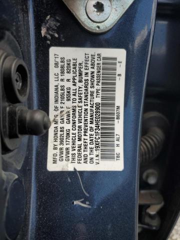 19XFC1F34HE028900 - 2017 HONDA CIVIC EX Mavi foto 12