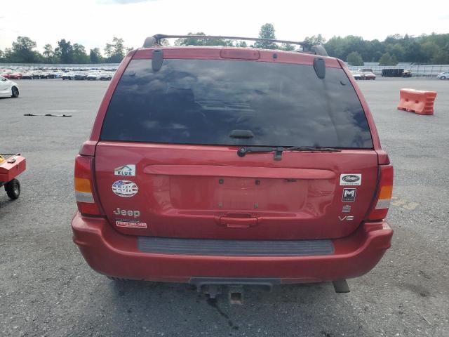 1J4GW58N54C248723 - 2004 JEEP GRAND CHEROKEE LIMITED RED photo 6
