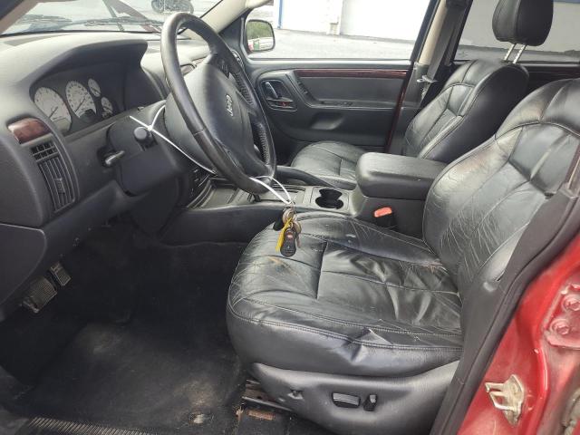 1J4GW58N54C248723 - 2004 JEEP GRAND CHEROKEE LIMITED RED photo 7