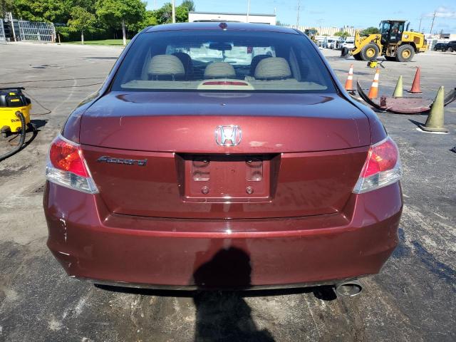 1HGCP26829A136270 - 2009 HONDA ACCORD EXL BURGUNDY photo 6