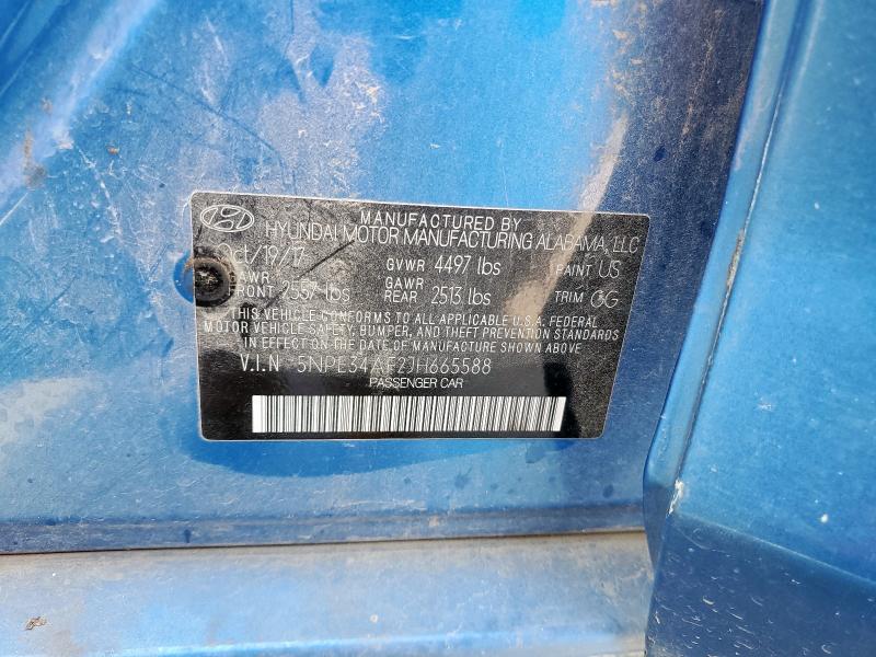 5NPE34AF2JH665588 - 2018 HYUNDAI SONATA SPORT Bleu photo 13