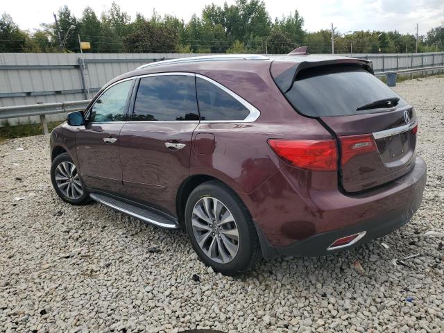 5FRYD3H41GB014144 - 2016 ACURA MDX TECHNOLOGY BURGUNDY photo 2