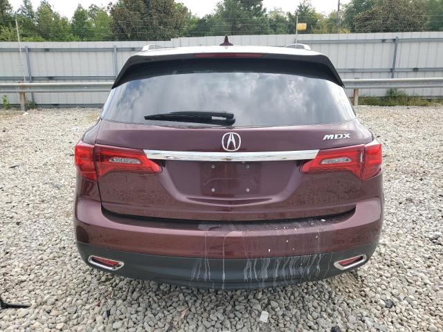 5FRYD3H41GB014144 - 2016 ACURA MDX TECHNOLOGY BURGUNDY photo 6