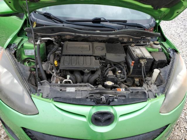 JM1DE1HY4B0121104 - 2011 MAZDA MAZDA2 GREEN photo 11