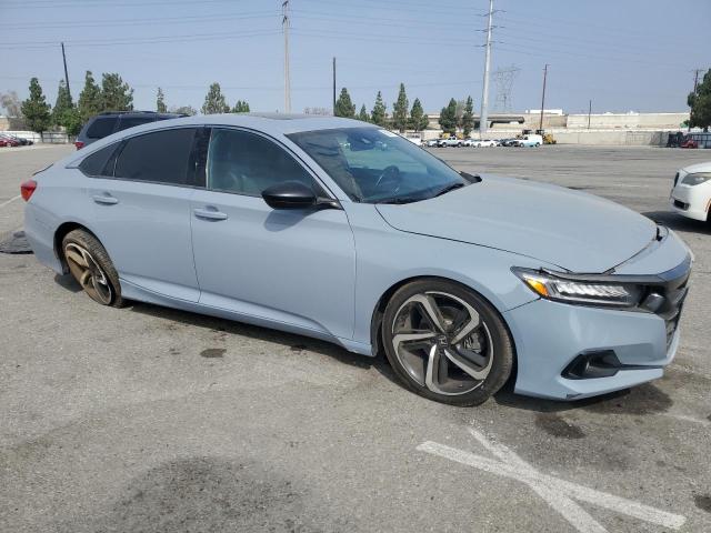 1HGCV2F35MA001030 - 2021 HONDA ACCORD SPORT Azul foto 4