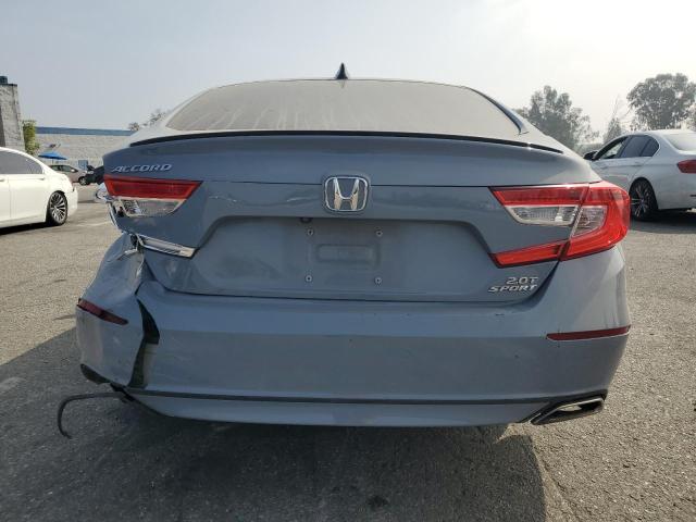 1HGCV2F35MA001030 - 2021 HONDA ACCORD SPORT Azul foto 6