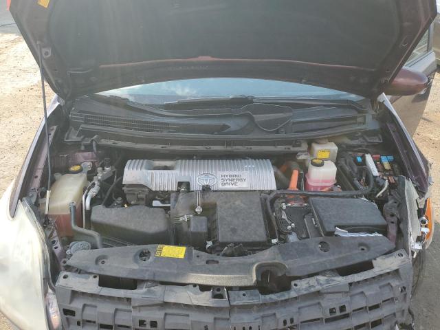 JTDKN3DU6D5593977 - 2013 TOYOTA PRIUS BURGUNDY photo 11