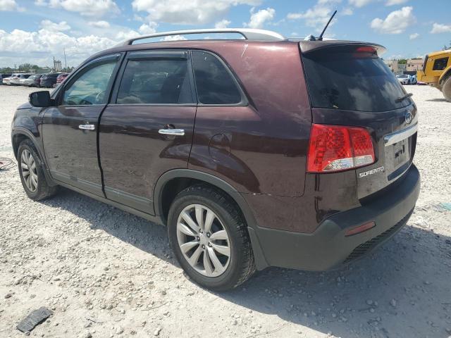 5XYKU4A26DG391286 - 2013 KIA SORENTO EX BURGUNDY photo 2