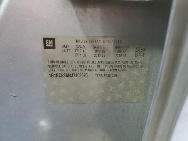 1G1BC5SM4J7109396 - 2018 CHEVROLET CRUZE LS BLUE photo 12