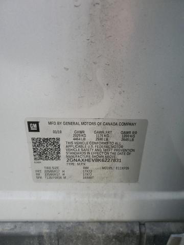 2GNAXHEV8K6227831 - 2019 CHEVROLET EQUINOX LS 银色 照片 13