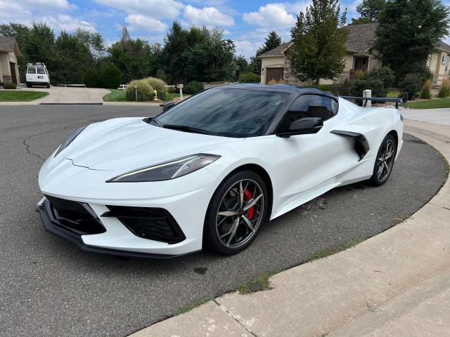 1G1Y62D48L5105136 - 2020 CHEVROLET CORVETTE STINGRAY 1LT WHITE photo 2