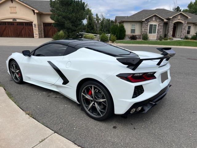 1G1Y62D48L5105136 - 2020 CHEVROLET CORVETTE STINGRAY 1LT WHITE photo 3