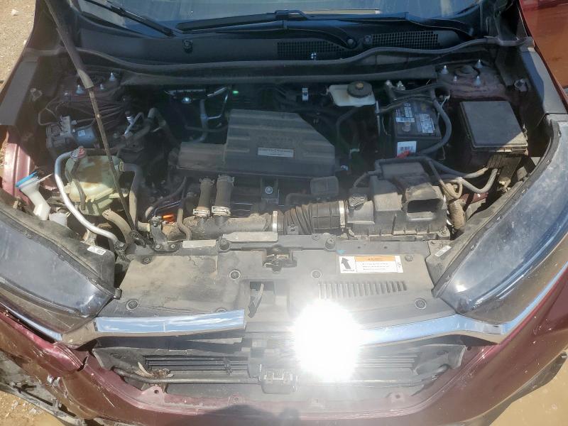 7FARW1H55HE007412 - 2017 HONDA CR-V EX BURGUNDY photo 12