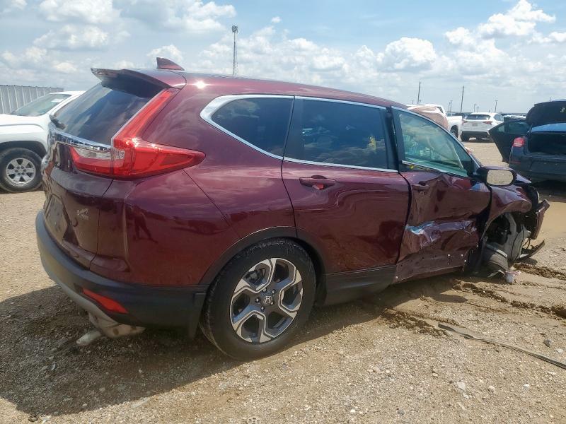 7FARW1H55HE007412 - 2017 HONDA CR-V EX BURGUNDY photo 3
