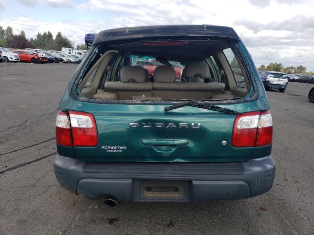 JF1SF63561H723667 - 2001 SUBARU FORESTER L GREEN photo 6