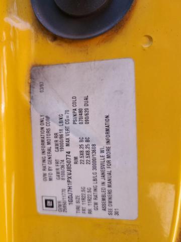 1GDJ7H1PXVJ850774 - 1997 GMC C-SERIES C7H042 YELLOW photo 13