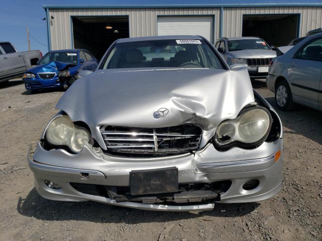 WDBRF81J75F609486 - 2005 MERCEDES-BENZ C 240 4MATIC SILVER photo 5