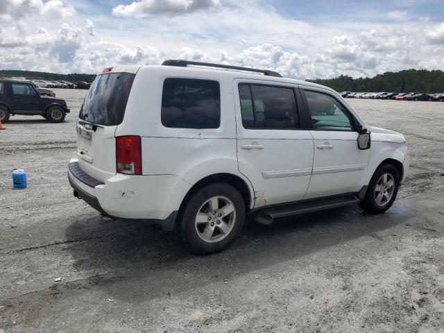 5FNYF3H58BB010086 - 2011 HONDA PILOT EXL WHITE photo 3