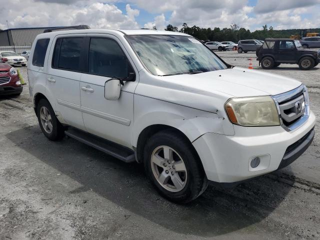 5FNYF3H58BB010086 - 2011 HONDA PILOT EXL WHITE photo 4