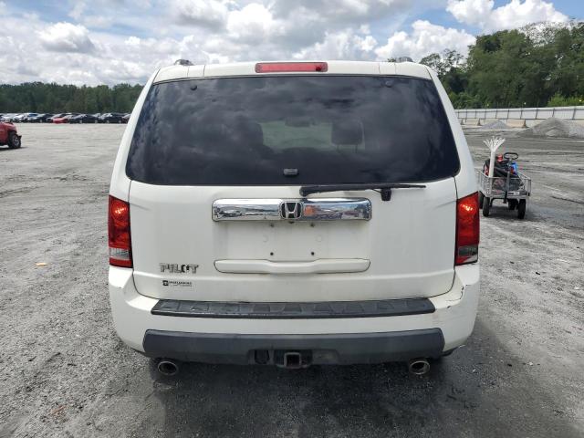5FNYF3H58BB010086 - 2011 HONDA PILOT EXL WHITE photo 6