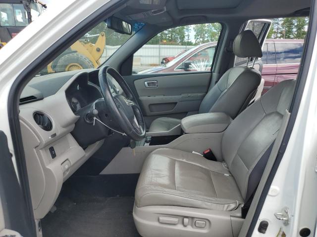 5FNYF3H58BB010086 - 2011 HONDA PILOT EXL WHITE photo 7