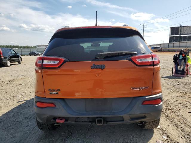 1C4PJMBS0FW558213 - 2015 JEEP CHEROKEE TRAILHAWK ORANGE photo 6