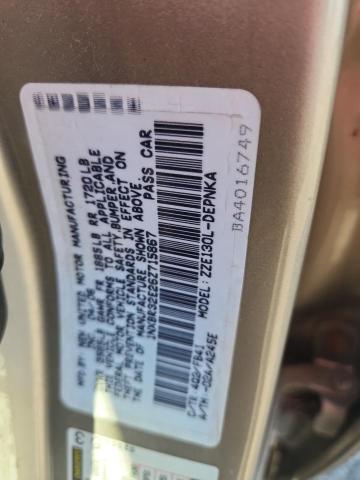 1NXBR32E26Z715867 - 2006 TOYOTA COROLLA CE 金色 照片 12