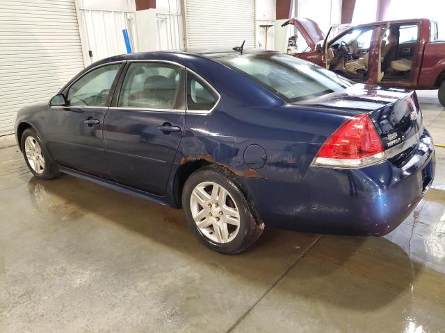 2G1WB5EK0B1256652 - 2011 CHEVROLET IMPALA LT BLUE photo 2