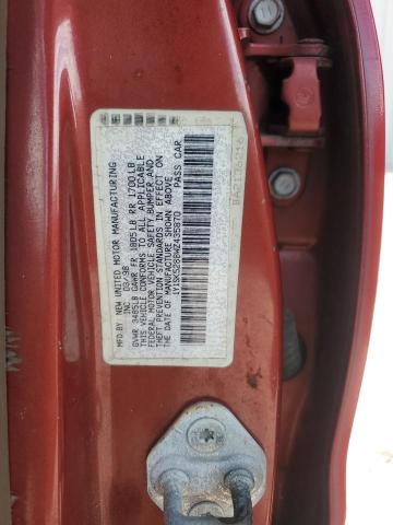 1Y1SK5288WZ435870 - 1998 CHEVROLET GEO PRIZM BASE RED photo 12