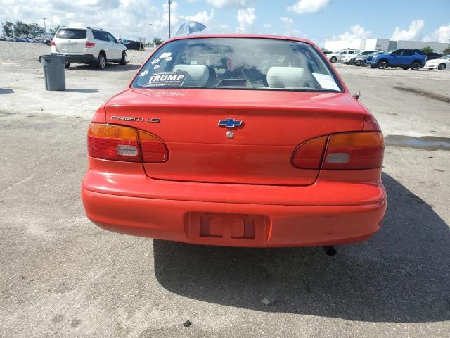 1Y1SK5288WZ435870 - 1998 CHEVROLET GEO PRIZM BASE RED photo 6