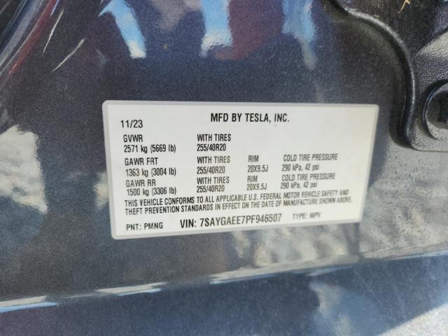 7SAYGAEE7PF946507 - 2023 TESLA MODEL Y Gri fotoğraf 13