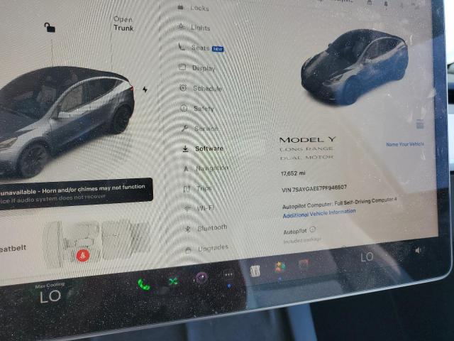 7SAYGAEE7PF946507 - 2023 TESLA MODEL Y Gri fotoğraf 9