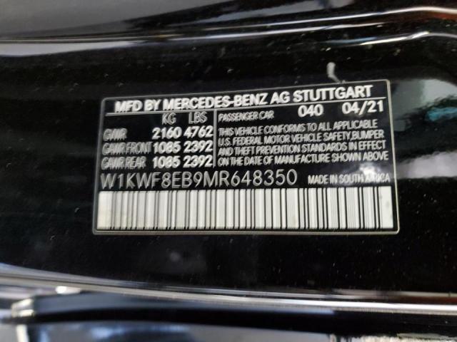 W1KWF8EB9MR648350 - 2021 MERCEDES-BENZ C 300 4MATIC BLACK photo 12