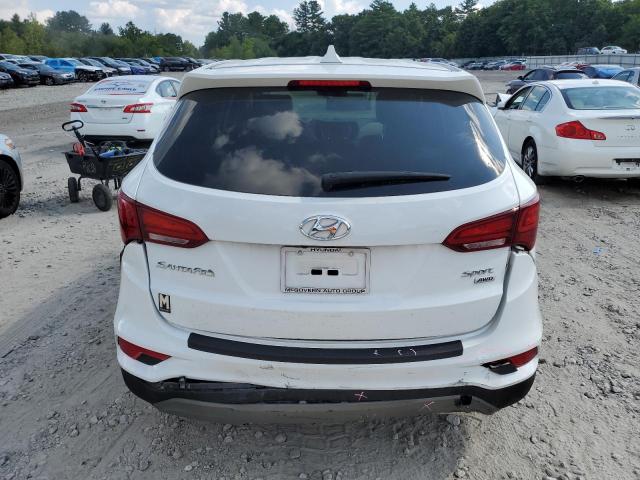 5XYZTDLB8HG388720 - 2017 HYUNDAI SANTA FE S WHITE photo 6