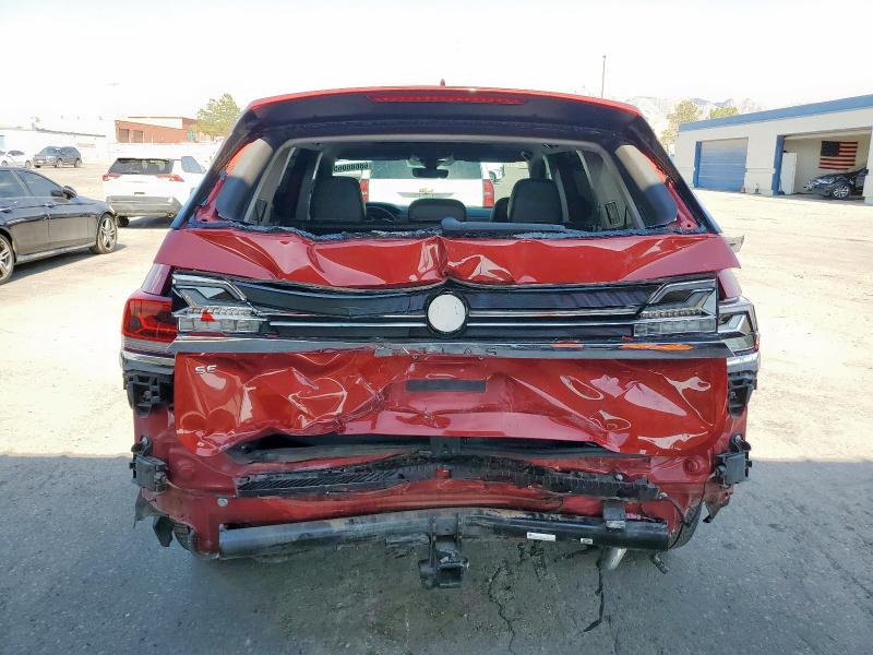 1V2JR2CA1RC576149 - 2024 VOLKSWAGEN ATLAS SE Czerwony zdjęcie 6