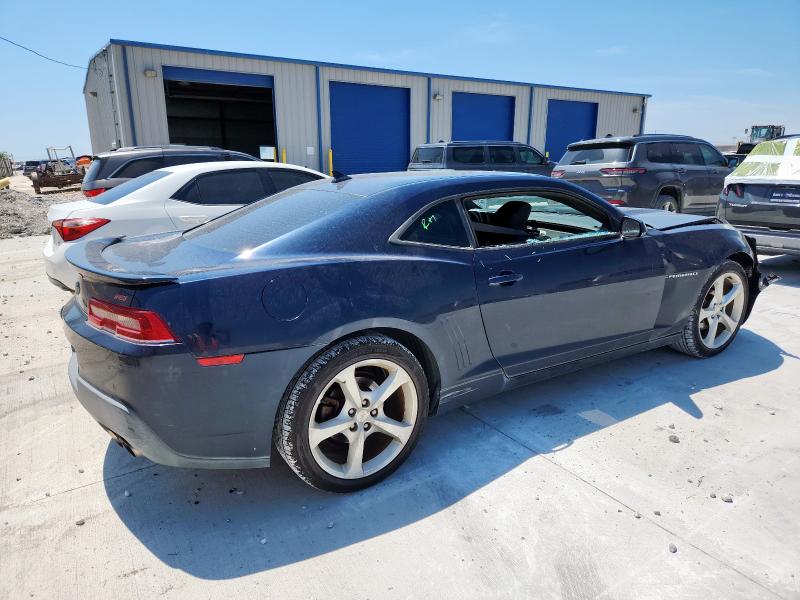 2G1FD1E31F9287833 - 2015 CHEVROLET CAMARO LT Mavi fotoğraf 3