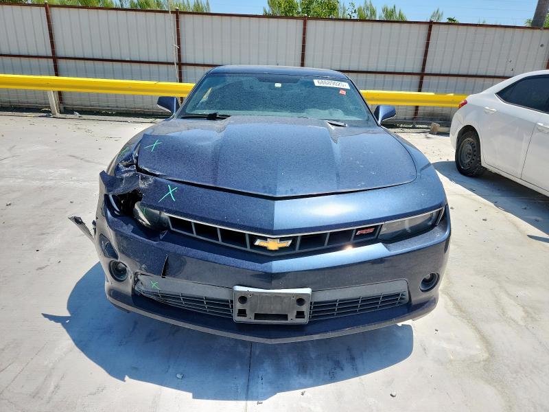 2G1FD1E31F9287833 - 2015 CHEVROLET CAMARO LT Mavi fotoğraf 5