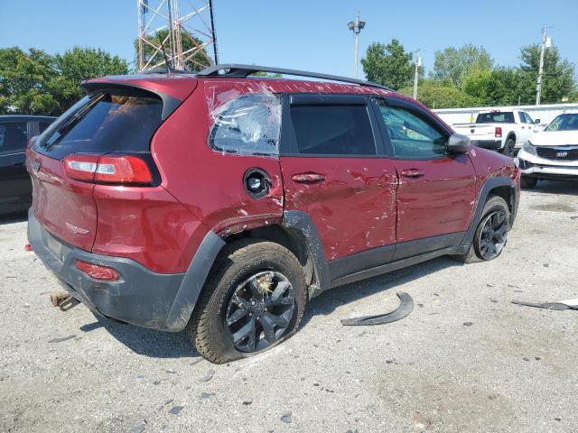 1C4PJMBB1HW552200 - 2017 JEEP CHEROKEE TRAILHAWK BURGUNDY photo 3