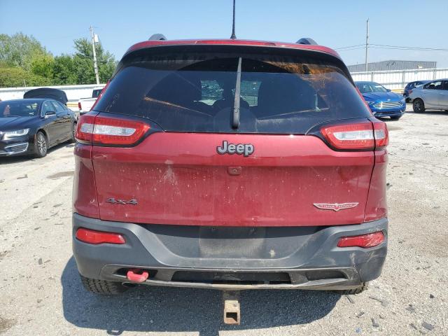 1C4PJMBB1HW552200 - 2017 JEEP CHEROKEE TRAILHAWK BURGUNDY photo 6