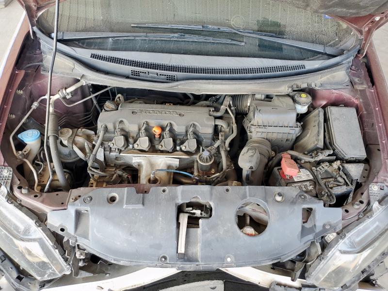 19XFB2F83DE052720 - 2013 HONDA CIVIC EX MAROON photo 11