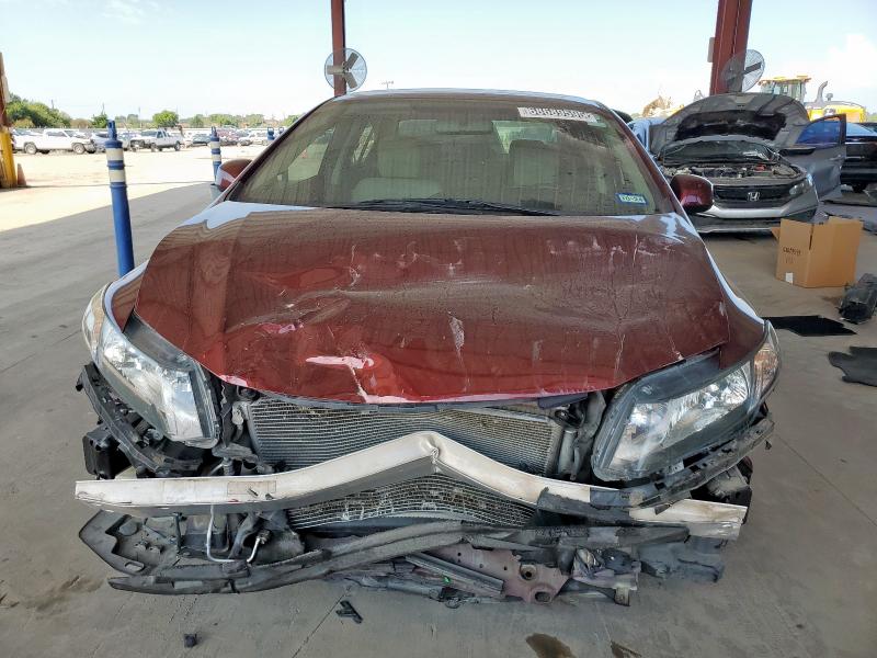 19XFB2F83DE052720 - 2013 HONDA CIVIC EX MAROON photo 5