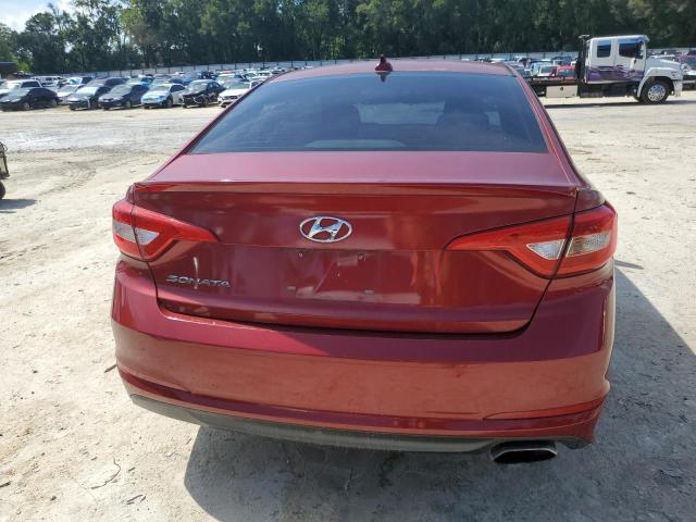 5NPE24AF4GH303743 - 2016 HYUNDAI SONATA SE RED photo 6