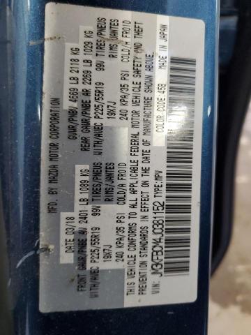 JM3KFBCM4J0381152 - 2018 MAZDA CX-5 TOURING Կապույտ լուսանկար 13