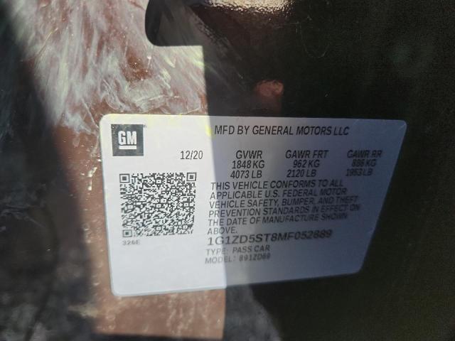 1G1ZD5ST8MF052889 - 2021 CHEVROLET MALIBU LT BURGUNDY photo 13