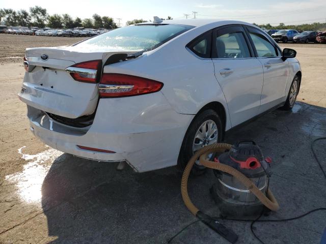 3FA6P0G71LR144840 - 2020 FORD FUSION S WHITE photo 3