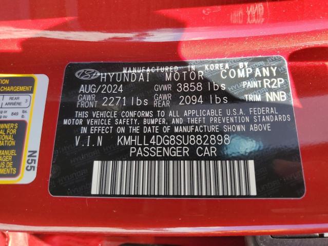 KMHLL4DG8SU882898 - 2025 HYUNDAI ELANTRA SE 红色 照片 13