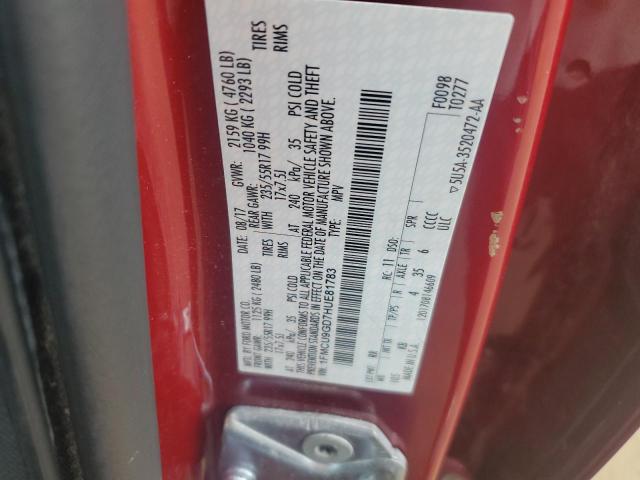 1FMCU9GD7HUE81783 - 2017 FORD ESCAPE SE RED photo 13