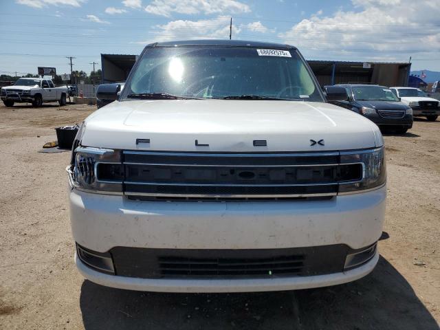 2FMGK5C81GBA10788 - 2016 FORD FLEX SEL WHITE photo 5