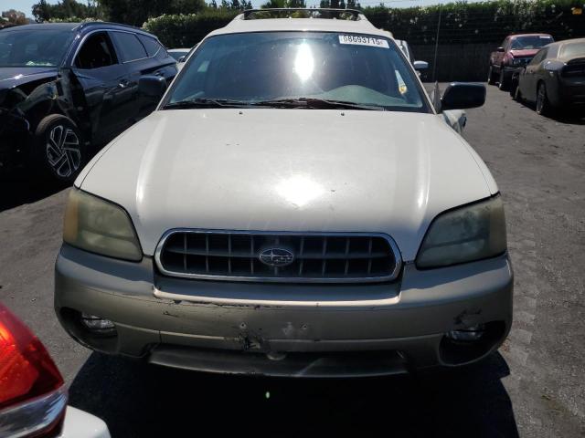 4S3BH665X37641191 - 2003 SUBARU LEGACY OUTBACK Beyaz fotoğraf 5