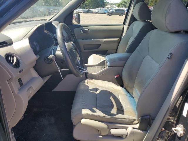 5FNYF3H29CB032556 - 2012 HONDA PILOT LX BLACK photo 7